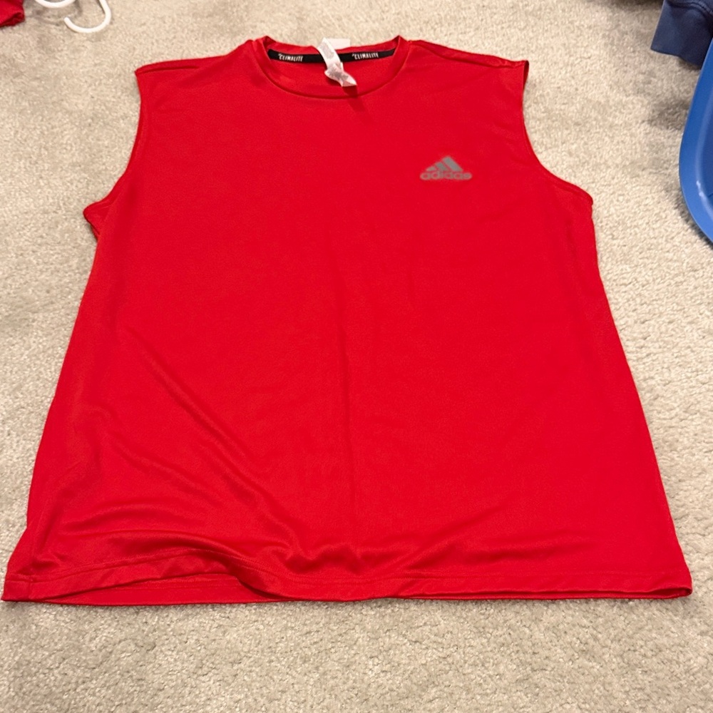 adidas Red Tank Top
